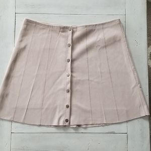 Light Pink Suede Skirt
